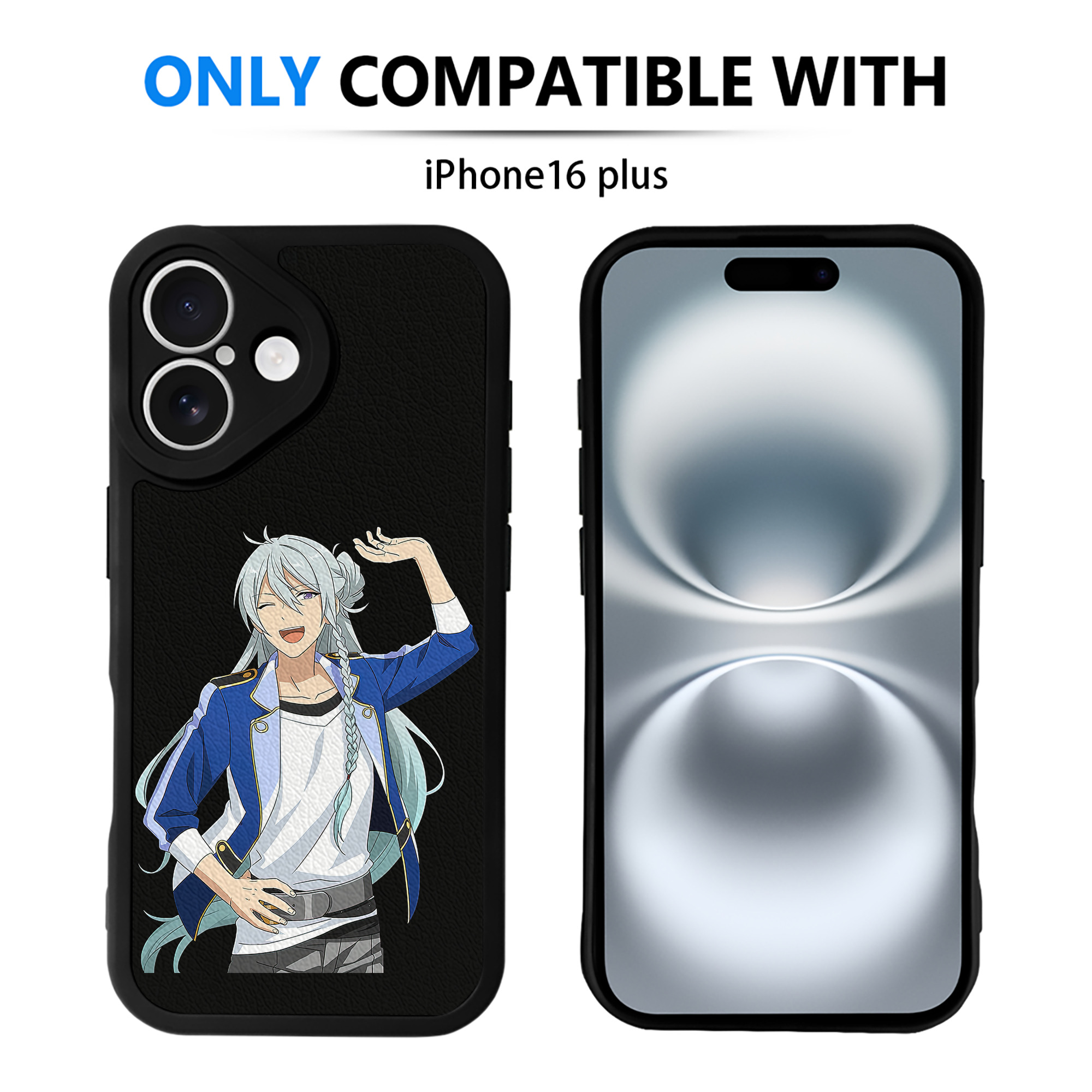 （画像用） あんさんぶるスターズ! Ensemble Stars 【iPhone 16シリーズ対応】シリコンスマホケース（レザー調） 材質：シリコン